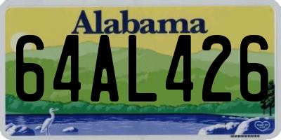 AL license plate 64AL426
