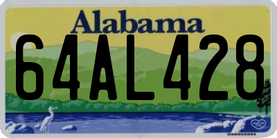 AL license plate 64AL428