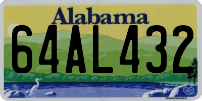 AL license plate 64AL432