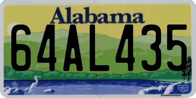AL license plate 64AL435