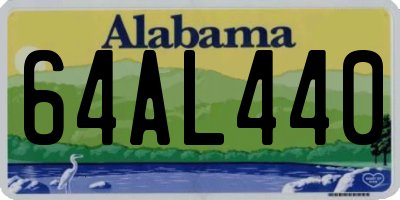 AL license plate 64AL440