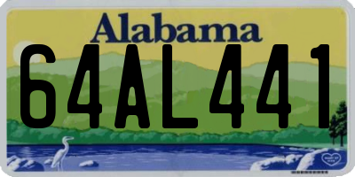 AL license plate 64AL441