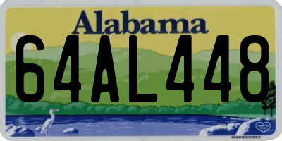 AL license plate 64AL448