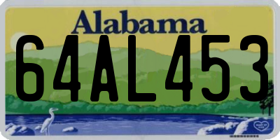 AL license plate 64AL453