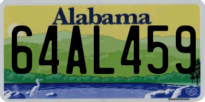 AL license plate 64AL459