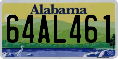 AL license plate 64AL461
