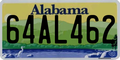 AL license plate 64AL462
