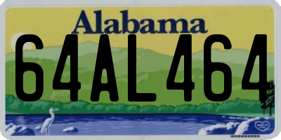 AL license plate 64AL464