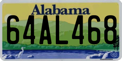AL license plate 64AL468