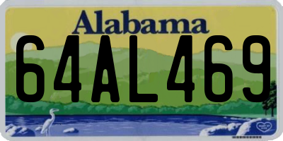 AL license plate 64AL469