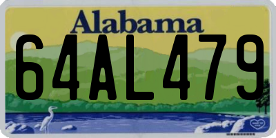 AL license plate 64AL479