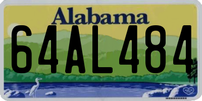 AL license plate 64AL484