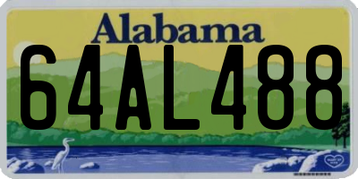 AL license plate 64AL488