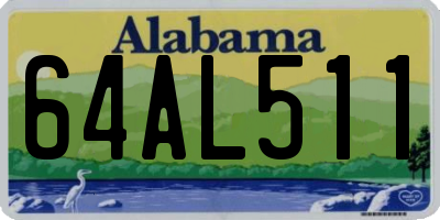 AL license plate 64AL511