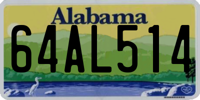 AL license plate 64AL514