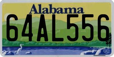 AL license plate 64AL556