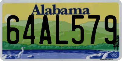 AL license plate 64AL579