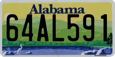 AL license plate 64AL591