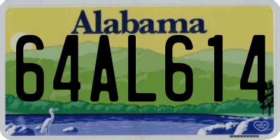 AL license plate 64AL614