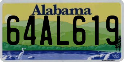 AL license plate 64AL619