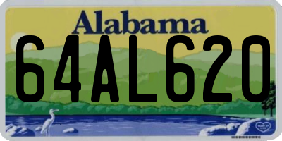 AL license plate 64AL620