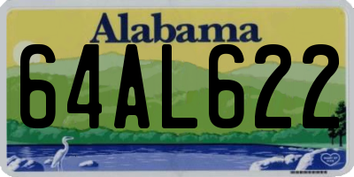 AL license plate 64AL622