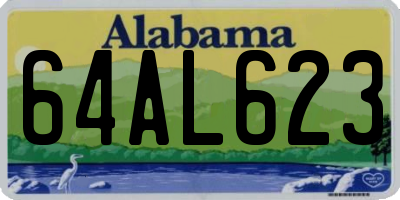 AL license plate 64AL623