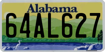 AL license plate 64AL627