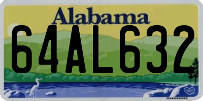 AL license plate 64AL632