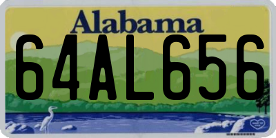 AL license plate 64AL656
