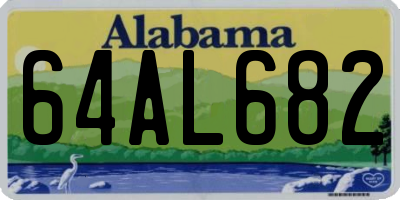 AL license plate 64AL682