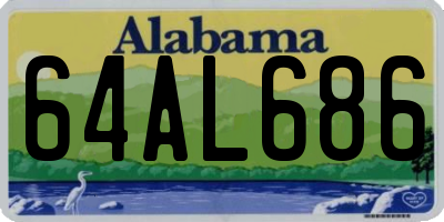 AL license plate 64AL686