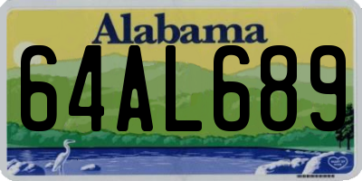 AL license plate 64AL689