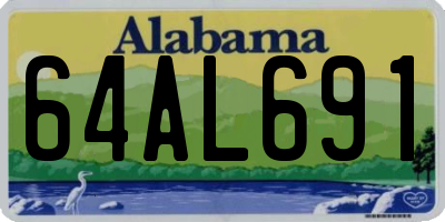 AL license plate 64AL691