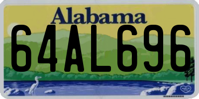 AL license plate 64AL696