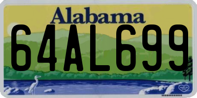 AL license plate 64AL699