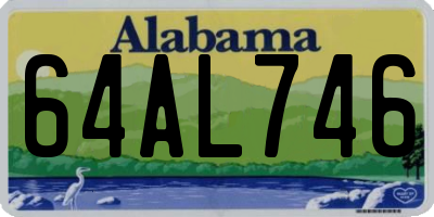 AL license plate 64AL746