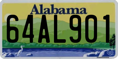 AL license plate 64AL901