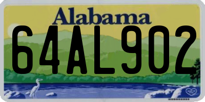 AL license plate 64AL902