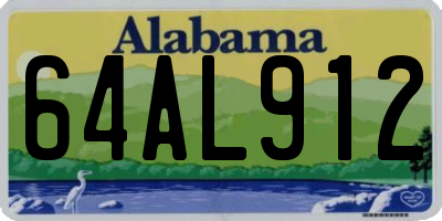 AL license plate 64AL912