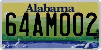 AL license plate 64AM002
