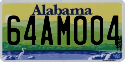 AL license plate 64AM004