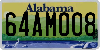 AL license plate 64AM008