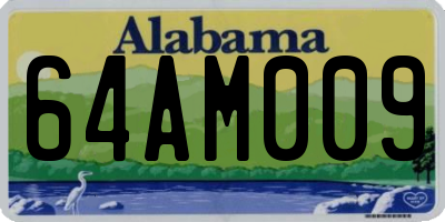 AL license plate 64AM009