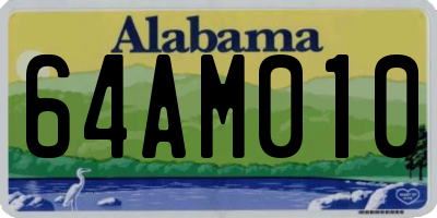 AL license plate 64AM010