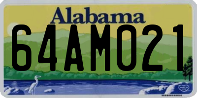 AL license plate 64AM021