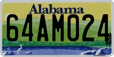 AL license plate 64AM024