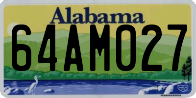 AL license plate 64AM027