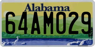 AL license plate 64AM029