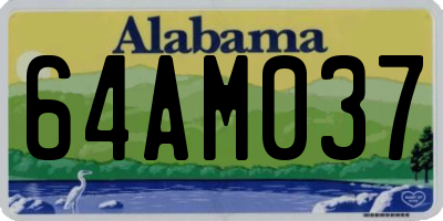 AL license plate 64AM037